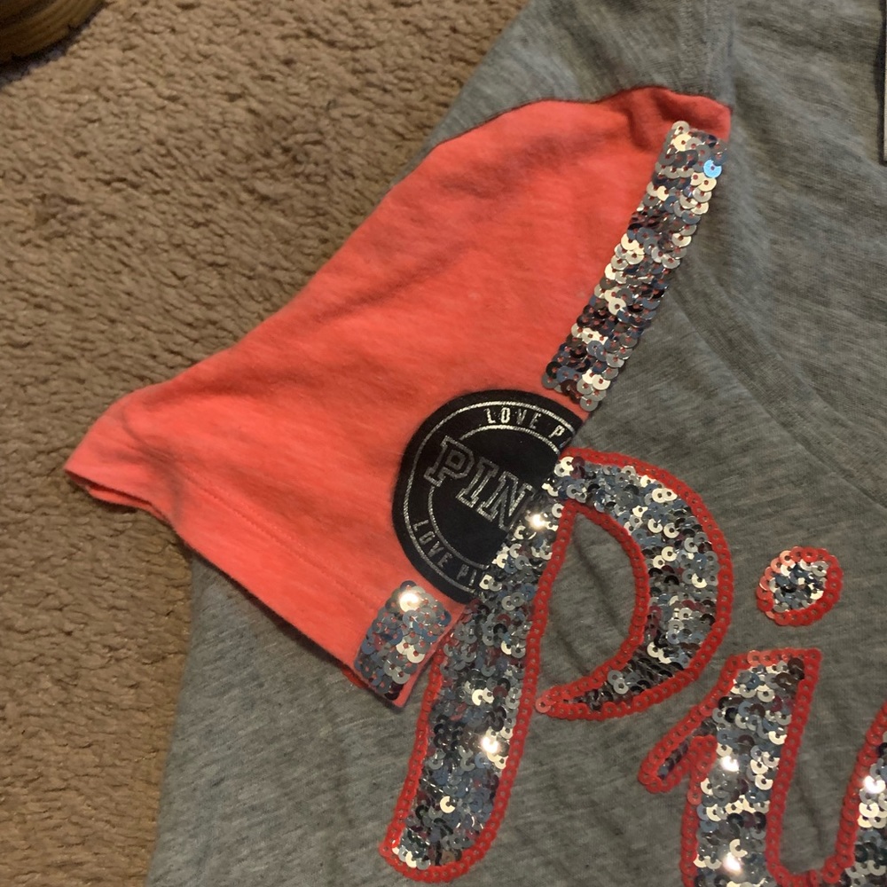 Pink VS bling shirt